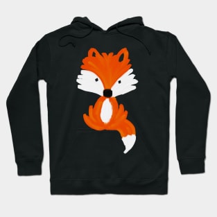 Fox - oil painting pattern Hoodie